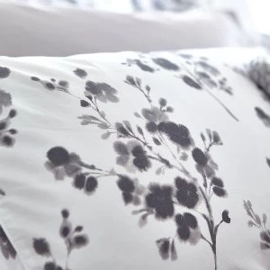 Image of Bianca Cotton Soft Bianca Pair of Cotton Sprig Print Oxford Pillowcases