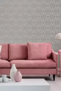 Image of Superfresco Glitter Diamond Taupe/Rose Gold Wallpaper
