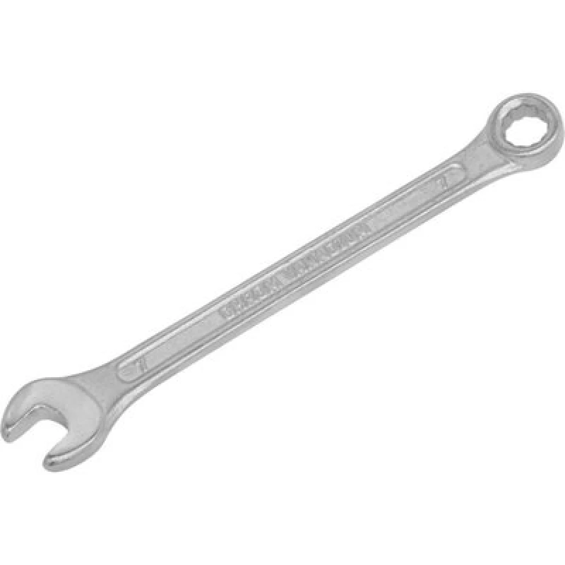 Image of Loops 7mm Combination Spanner - Fully Polished Heads - Chrome Vanadium Steel Metallics