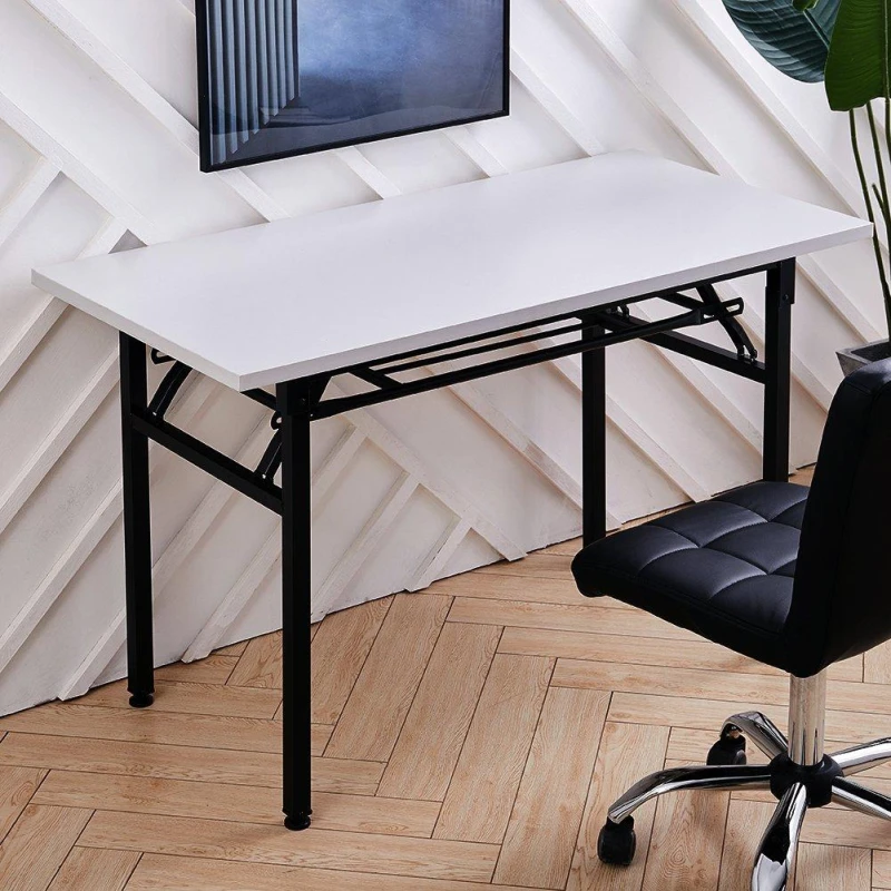 Image of Kabinet UK Modern Computer Desk for Home Office and Study White unisex XL