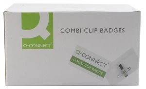 Image of Q Connect Combination Badge 40x75mm Pk50