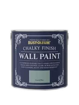 Image of Rust-Oleum Chalky Wall Paint Coastal Blue 2.5L