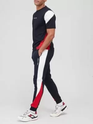Image of Tommy Sport Tommy Hilfiger Sport Block Seasonal Pant, Navy/Red/White, Size S, Men