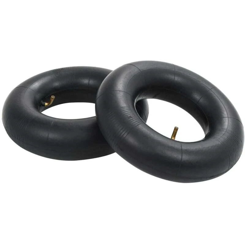 Image of vidaXL 2x Wheelbarrow Inner Tubes 13x5.00-6 Rubber Replacement Cart Inner Cube