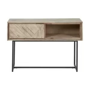 Image of Olivia's Martha Acacia Wood 1 Drawer Console Table
