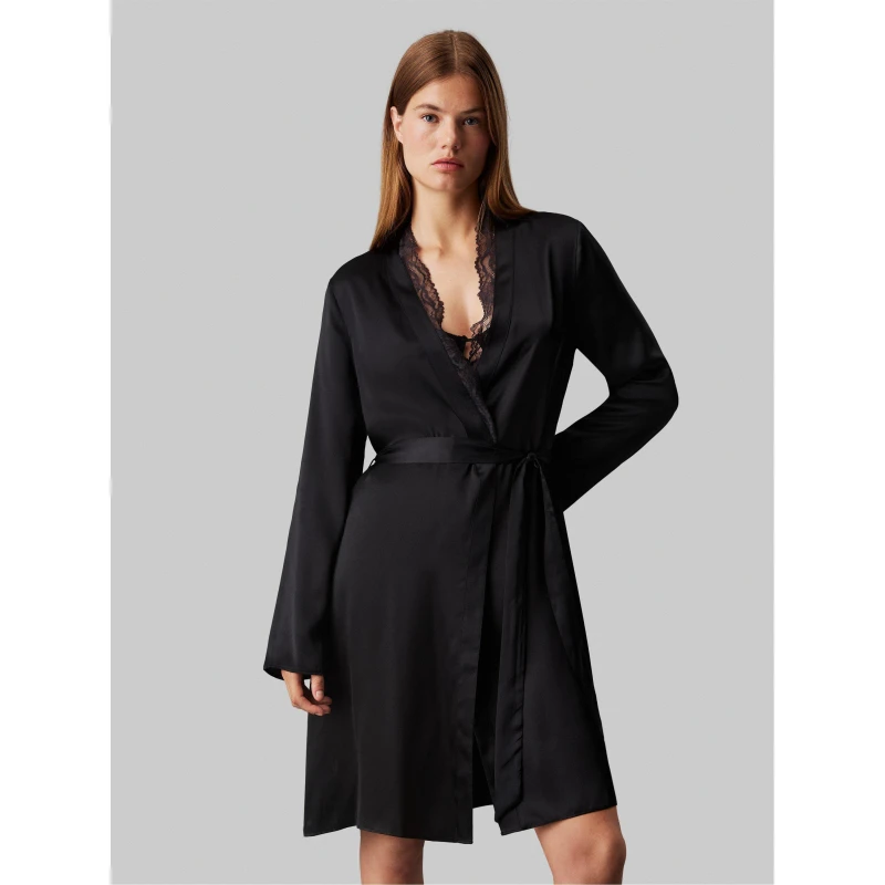 Image of Calvin Klein Dressing Gown - Black 10