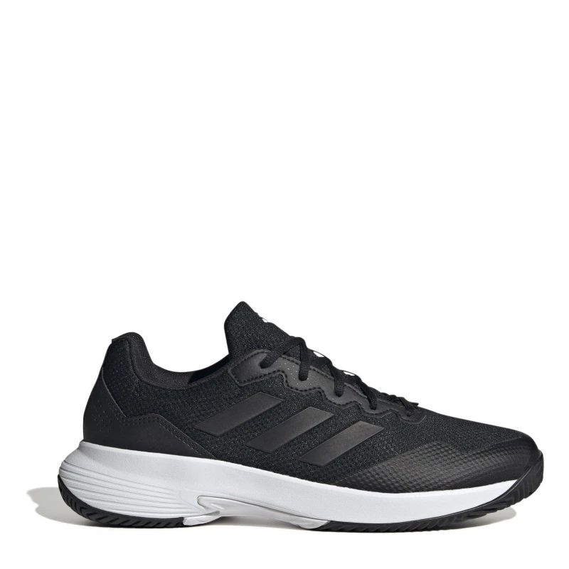 Image of adidas Mens Gamecourt Tennis Shoes Black/Grey male 7 (40.7)
