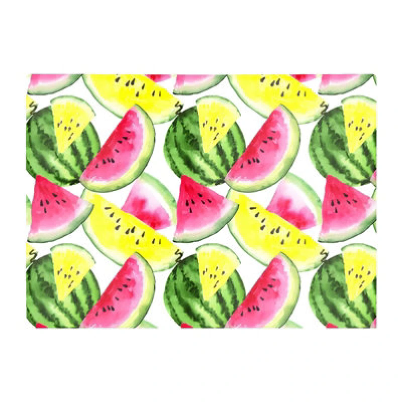 Image of Warren Reed Designer Colourful Melon Pattern Glass Chopping Board