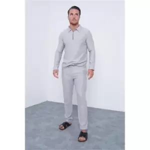 Image of I Saw It First Ribbed Pleated Joggers - Grey