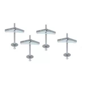 Image of Moderix Plasterboard Spring Toggle Fixings with Screws Hollow Cavity Anchors - S