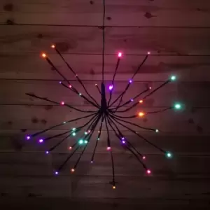 Image of 45cm Premier Christmas Sparkle Ball Twinkling LED Light in Rainbow