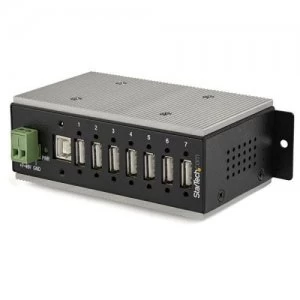 Image of 7 Port Ind USB 2.0 Hub ESD and 350W