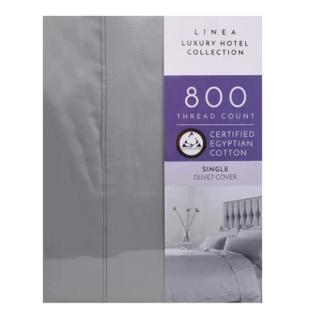 Image of Hotel Collection Hotel 800TC Egyptian Cotton Duvet Cover - Grey