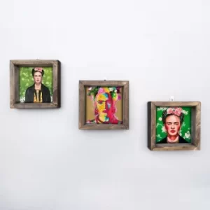 Image of UKZM026 Multicolor Decorative Framed MDF Painting (3 Pieces)