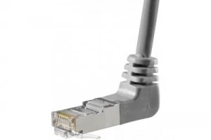 Image of 3m RJ45 cat5e FUTP Angled Up Grey Cable