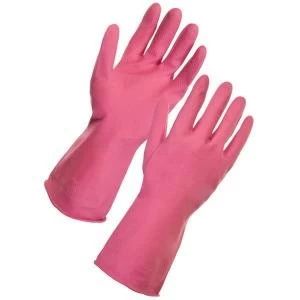 Image of Supertouch Large Household Latex Gloves Pink 13353