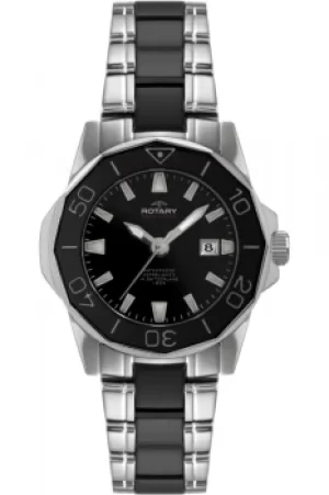 Image of Ladies Rotary Aquaspeed Ceramic Watch ALB00030/W/BLK