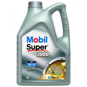 Image of Mobil Super 3000 XE 5W-30 Fully Synthetic 5L Car Engine Oil Lubricant 151451