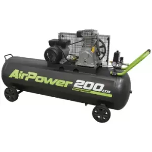 Image of Sealey SAC20030B Air Compressor 200L Belt Drive 3hp
