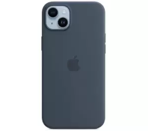 Image of APPLE iPhone 14 Plus Silicone Case with MagSafe - Storm BlueSilver/Grey