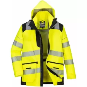 Image of PW367YBRS - sz s PW3 Hi-Vis 5-in-1 jacket Yellow/Black - Yellow/Black - Portwest