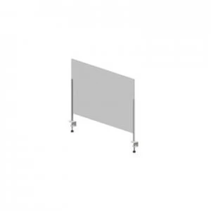 Image of Hygiene Tech Protective screen perspex 0.5M high with desk clamps 50cm x 75cm x 4mm