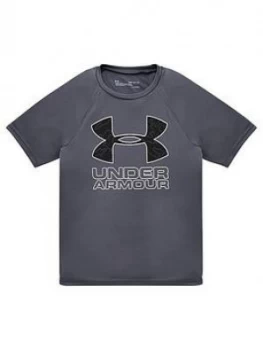 Image of Urban Armor Gear Childrens Tech Hybrid Printed Fill Short Sleeved T-Shirt - Grey/White