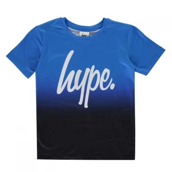 Image of Hype Blue Fade Kids T-Shirt - Blue