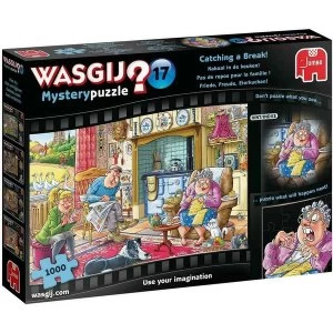 Image of Jumbo Wasgij Mystery 17 - Catching a Break. 1000 Piece Jigsaw Puzzle