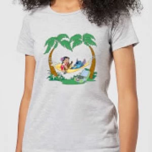 Image of Disney Lilo And Stitch Play Some Music Womens T-Shirt - Grey - M