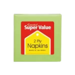 Image of Essentials 2 Ply Napkins (Pack of 30) (One Size) (Apple Green)