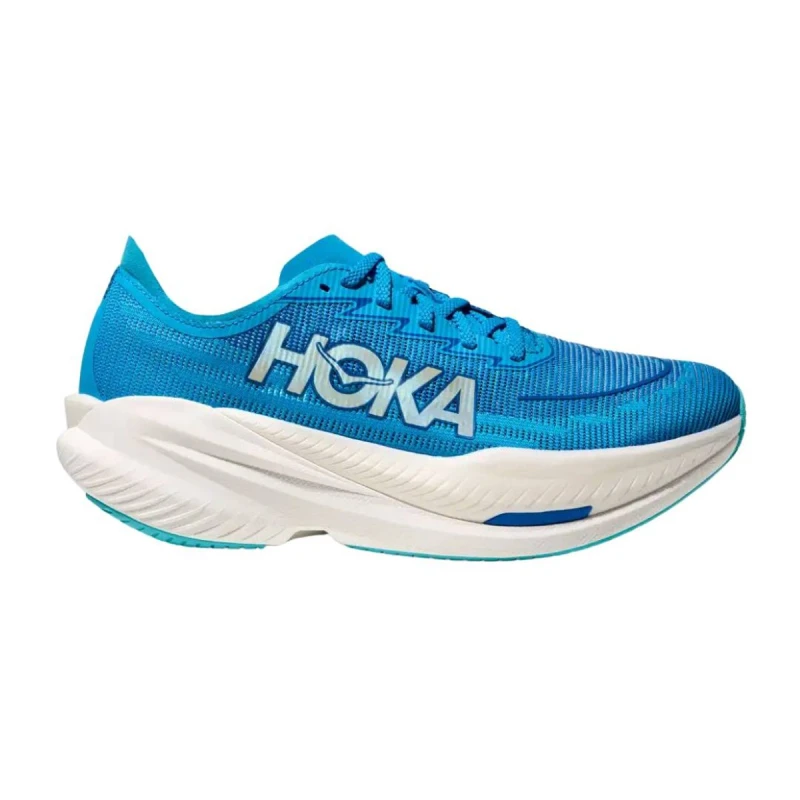 Image of Hoka Mach X 2 Shoes Blue White SS25, Size EU 44