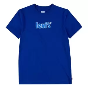 Image of Levis Levis Poster Tee Junior Boys - Blue