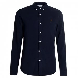 Image of Farah Vintage Fontella Cord Shirt - True Navy 412