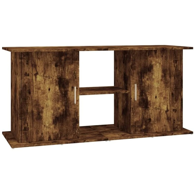 Image of VIDAXL Vidaxl - Aquarium Stand Smoked Oak 121x41x58cm Engineered Wood 8720845418229