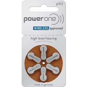 Image of Power One Hearing Aid Batteries Size 312