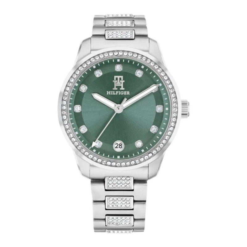 Image of Tommy Hilfiger 1782759 TH85 Crystal (36mm) Green Dial / Watch