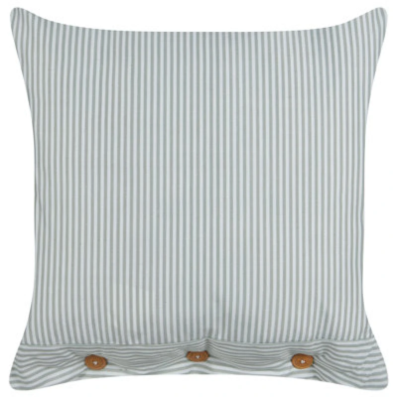 Image of Beliani Throw Cushion Sebrine 45 X 45cm Mint Green Striped