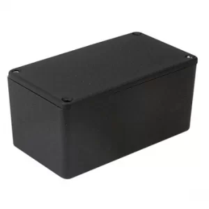 Image of Hammond 1550DBK IP54 Diecast Aluminium Enclosure Black (115 x 64 x...