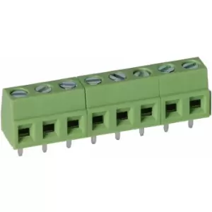 Image of Truconnect - 211838 5.0mm 8 Way Low Profile Rising Clamp Terminal Block