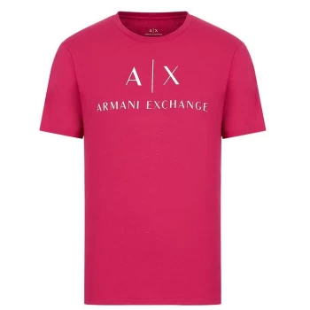Image of Armani Exchange Logo T-Shirt - Purple