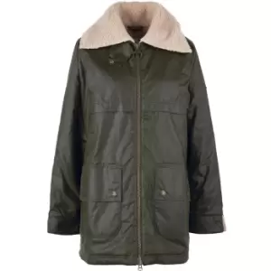 Image of Barbour Womens Pine Wax Jacket Archive Olive 10