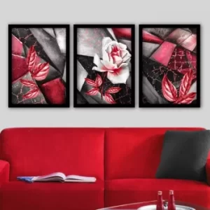 Image of 3SC82 Multicolor Decorative Framed Painting (3 Pieces)