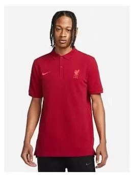Image of Nike Liverpool Polo - Red, Red Size M Men