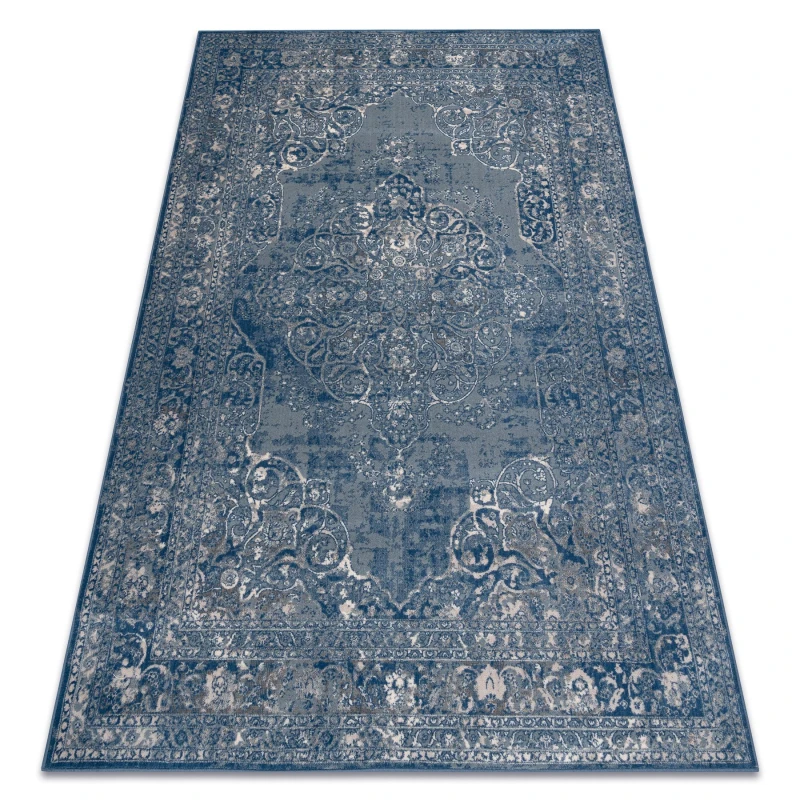 Image of RugsX Nain Rug in Blue Size: 80cm x 150cm Blue Unisex 80cm x 150 cm