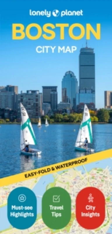 Image of Lonely Planet Boston City Map : Durable, Waterproof, Easy-Fold Planning Map with Attractions & Walking Tours Sheet map, folded