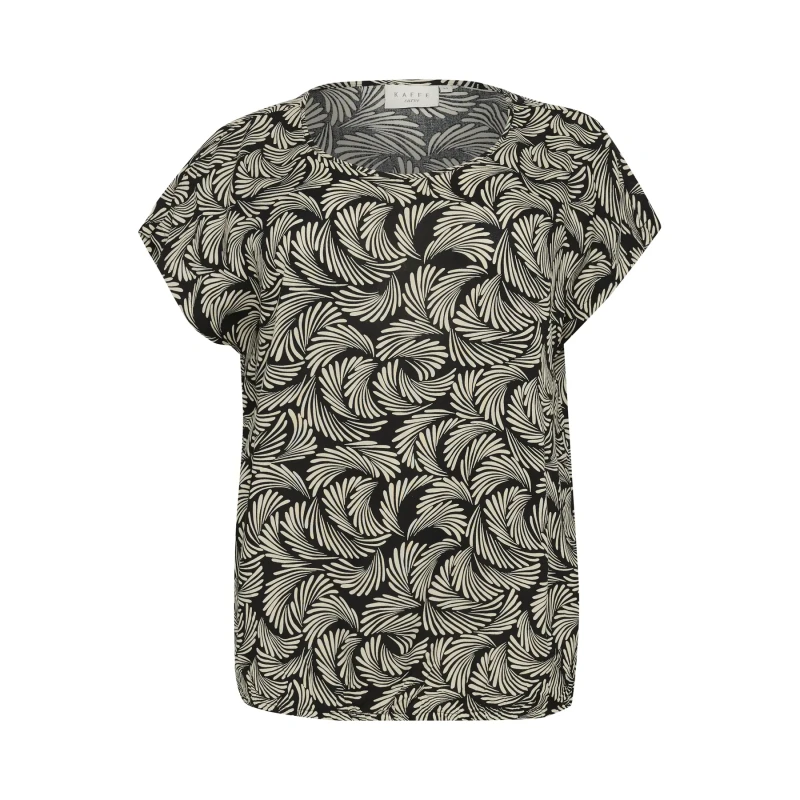 Image of KAFFE Curve Womens blouse KAFFE Curve Sonna Stanley Noir Female 54