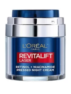 Image of LOreal Paris Revitalift Laser Retinol & Niacinamide Pressed Night Cream (50ml), One Colour, Women