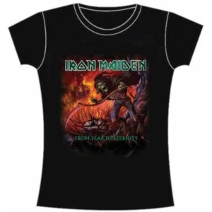 Image of Iron Maiden 'From Fear to Eternity Album' Womens Large T-Shirt - Black