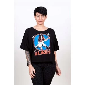Image of Slash - Stars Womens Medium T-Shirt - Black